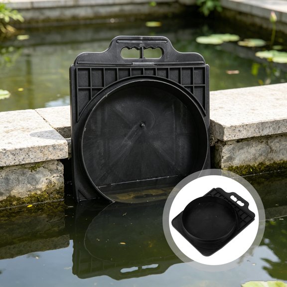 HOOWIFFY Rectangular Plastic Drain Cover for Yard Landscape with Sediment Control Features
