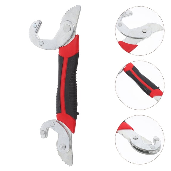 HOOWIFFY Spanner Wrench Tool High-carbon Steel Red 1Set for Daily Life Use