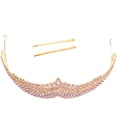 thumbnail image 1 of HOOWIFFY Red Alloy Bridal Wedding Headpiece, Elegant Lightweight Hair Accessory for Brides, Weddings, and Special Events, 1 of 5