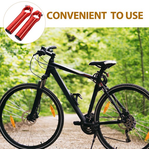 HOOWIFFY Red Vice Handlebar for Mountain Bike Cnc Turning Anodized Breathable Grip