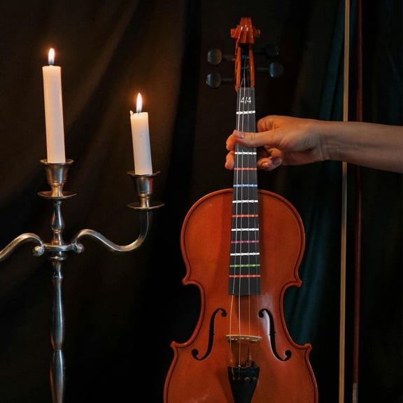 HOOWIFFY Professional Black Cello Fretboard Tape Stickers for Accurate Intonation and Skill Improvement