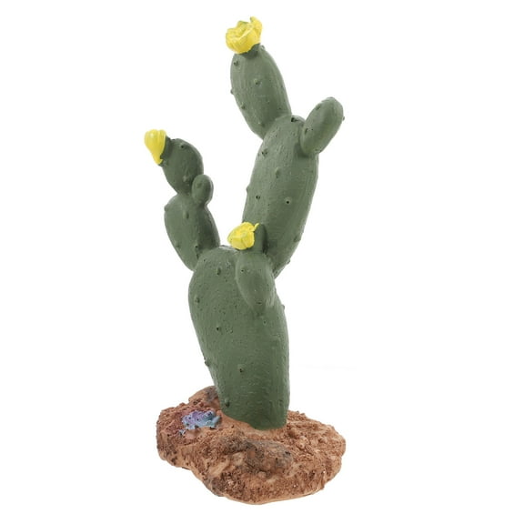 HOOWIFFY Reptile Climbing Decor Cactus Decoration Multi-Color Resin for Terrariums and 1 Piece