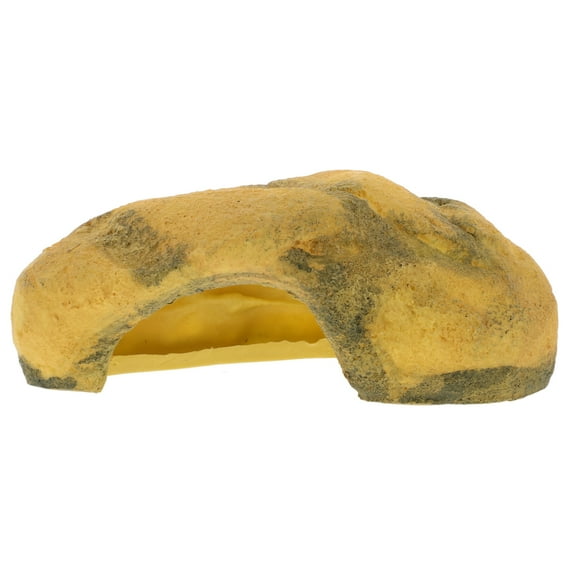 HOOWIFFY Multi-Color Resin Bearded Dragon Cave Aquarium Decor Reptile Hideout Habitat Accessory