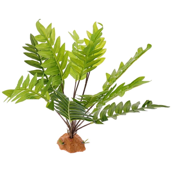 HOOWIFFY Resin Reptile Plant Decoration Multi-Color for Terrarium Use