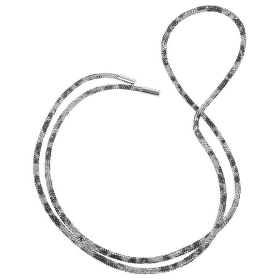 HOOWIFFY Rhinestone Rope Strings Grey for Crafts Clothing and Shoe Decoration Accessories