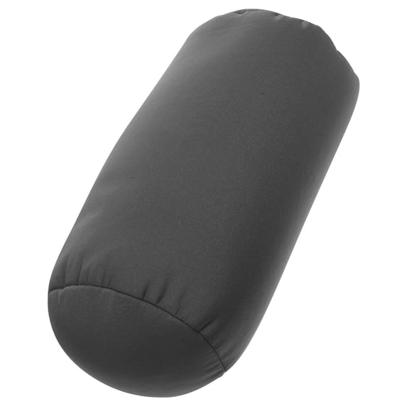 HOOWIFFY Ergonomic Grey Roll Pillow for Neck Support on Couch, Comfortable Fiber, 1 Set