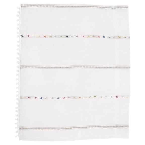 HOOWIFFY White Kitchen Window Half Curtain, Easy to Install Decorative Window Treatment for Home and Kitchen