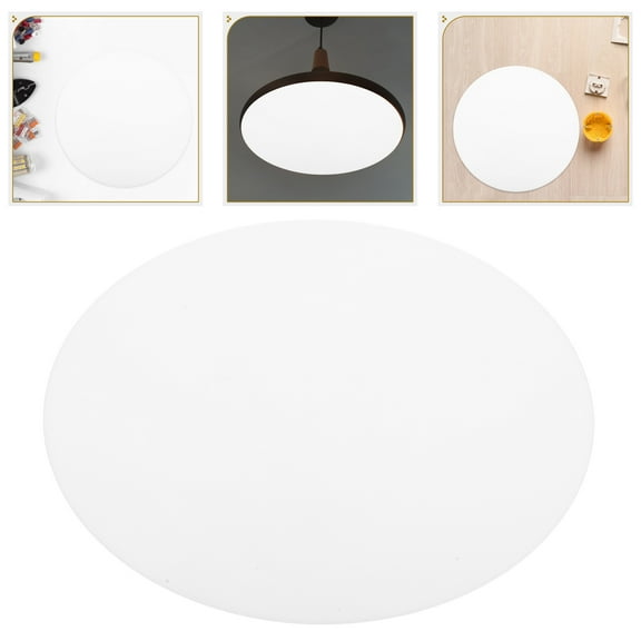 HOOWIFFY Transparent Acrylic Ceiling Light Cover Round Frosted Diffuser Panel for Home Lighting