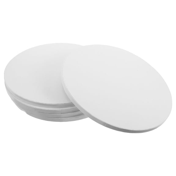HOOWIFFY Round Dessert Bottom Board 5Pcs 12Inch Corrugated Paper Plate For Birthday Use
