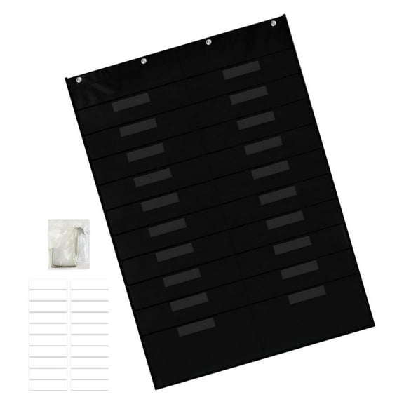 HOOWIFFY Sentence Strip Pocket Chart Over the Door Organizer Storage Office Use 1Pack