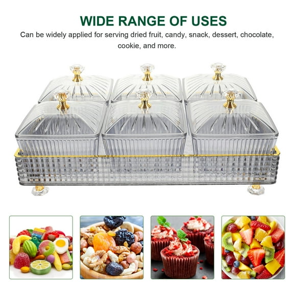 HOOWIFFY Serving Dishes with Lids 1 Set Grey for Casual Brunches