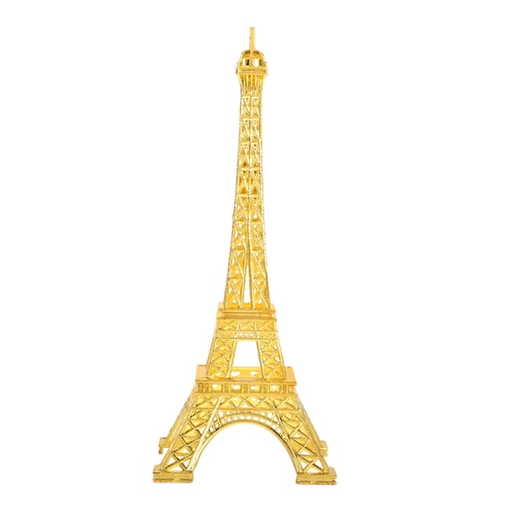 HOOWIFFY Elegant Golden Eiffel Tower Zinc Alloy Model for Bedroom, Office, and Home Decorative Display