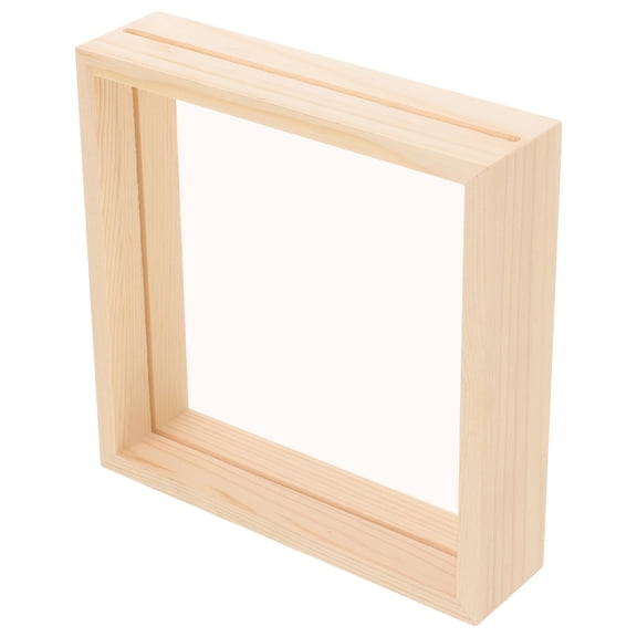 HOOWIFFY Simple Khaki Photo Frame for Pressed Flowers and Butterfly Specimen Display