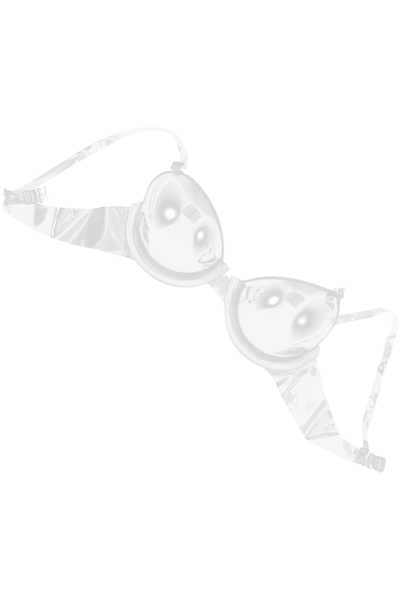 Skin Friendly Transparent Plastic Bra with Disposable Use and Back Closure