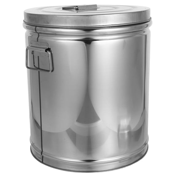 HOOWIFFY Stainless Steel Airtight Rice Container Silver for Long-Term Kitchen Storage
