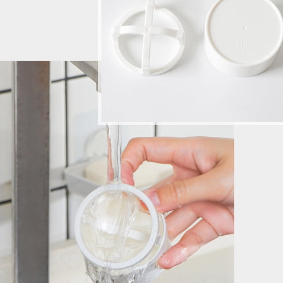 HOOWIFFY White ABS Sponge Stand for Makeup Sponge Storage, Drying, and Organized Display Holder