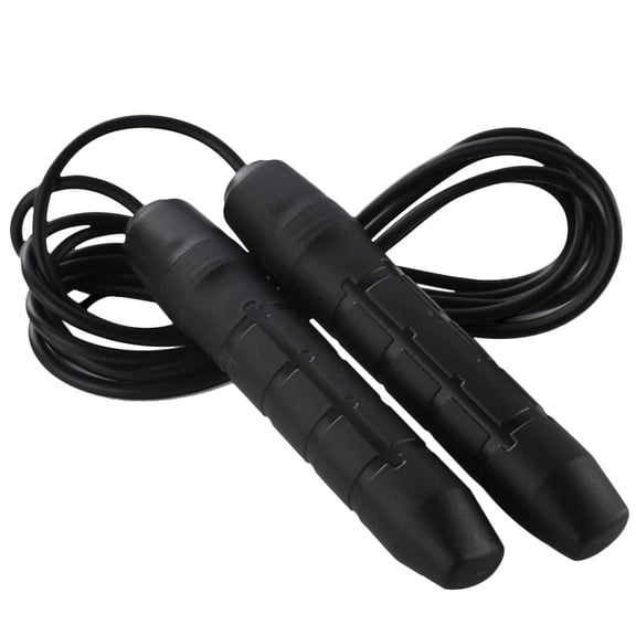 HOOWIFFY Thicken Jump Rope Black with Ball Bearing System for Fast Rotations