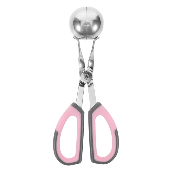 HOOWIFFY Manual Stainless Steel Meatball Baller with Nonslip Grip for Frying and Steaming
