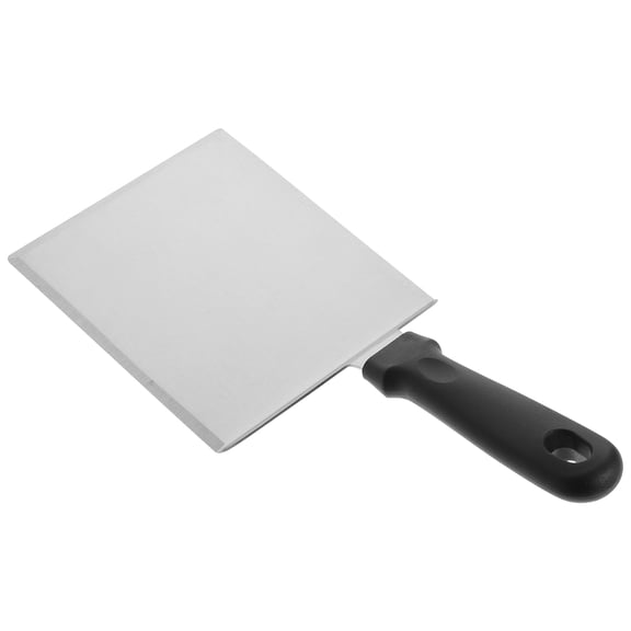 HOOWIFFY Stainless Steel Pancake Flipper with Plastic Handle for Home Kitchen Cooking