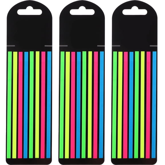 HOOWIFFY Sticky Highlighter Strips Tape for Book Indexing Page Marking and Highlighting Sentences