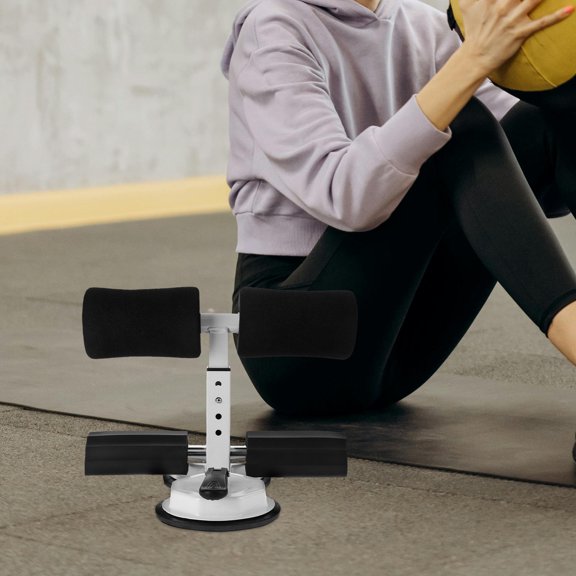 HOOWIFFY Portable Sit Up Bar Trainer with Strong Floor Fixation for Abdominal Muscle Training