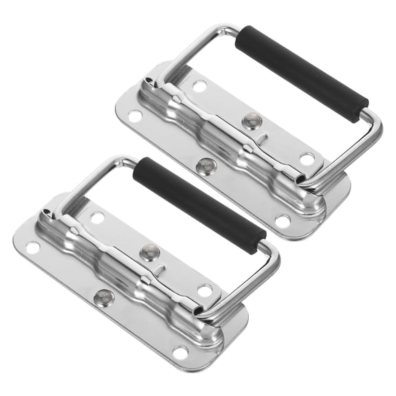 HOOWIFFY 2-Pack Metal Toolbox Pull Handles Flight Case Handles with Quick and Easy Installation