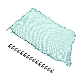 HOOWIFFY Green Nylon Truck Bed Cargo Net for All-Weather Use, Heavy Duty Trailer Cargo Securing Net