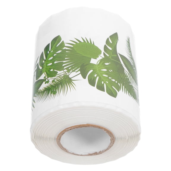 HOOWIFFY Green Tree Leaf Pattern Border Sticker, Wear-Resistant Bulletin Board Decoration Trim