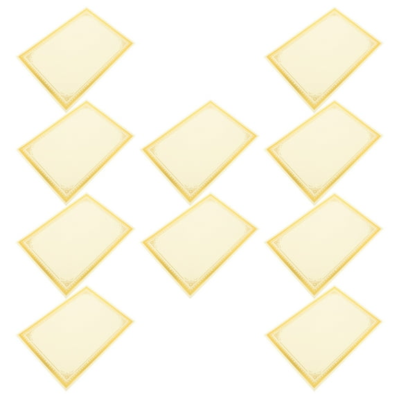 HOOWIFFY Trim A4 Printable Award Certificate Paper Beige 10 Sheets for Camera Use and Craft Projects