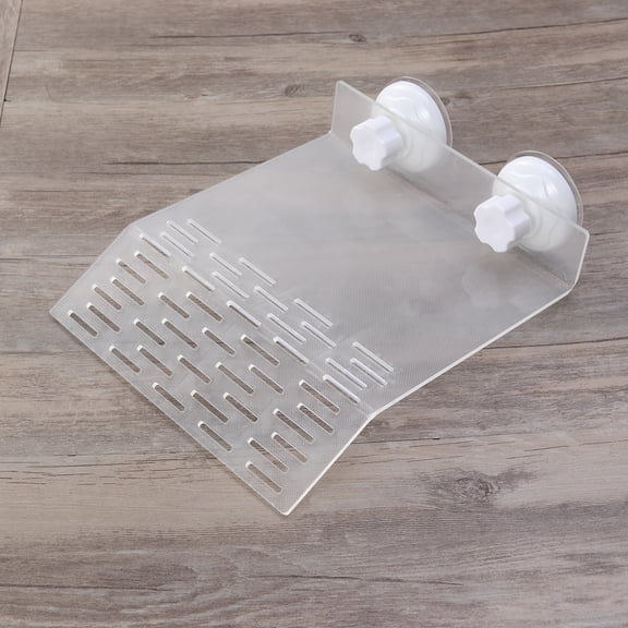 HOOWIFFY Acrylic Turtle Dock Floating Basking Platform with Strong Cups for Freshwater and Turtles