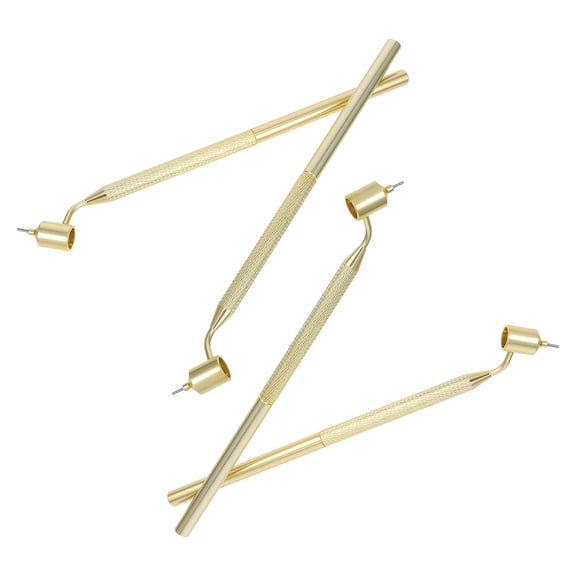 HOOWIFFY Ultra-Fine Golden Metal Detailing Pen, Ideal for Intricate Patterns, Travel-Friendly, 4Pcs