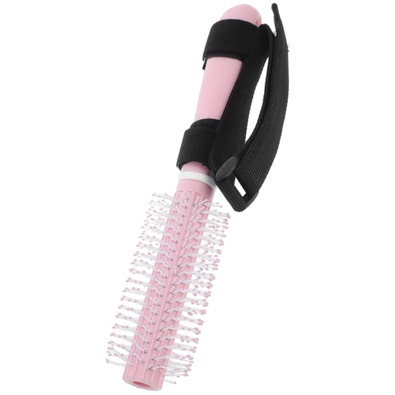 HOOWIFFY Hand Tremor Aids Hair Comb For Seniors Detangling Comb Multi Nylon Round Shape 1Set