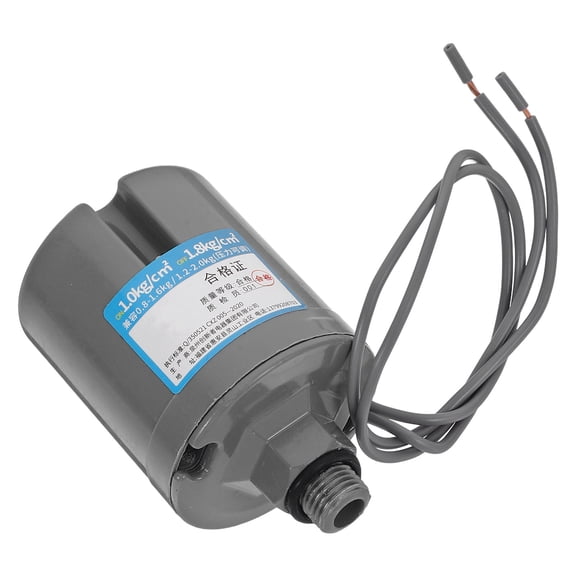 HOOWIFFY Universal Mechanical Pressure Switch for Water Pump Control Easy Installation Grey Plastic Design