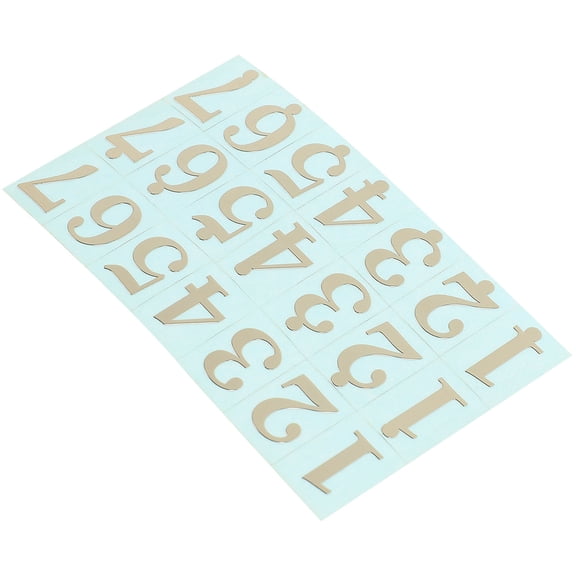 HOOWIFFY Versatile Coffee Plated Gold Foil Music Stickers with 3D Notes for Instrument Decoration and Teaching