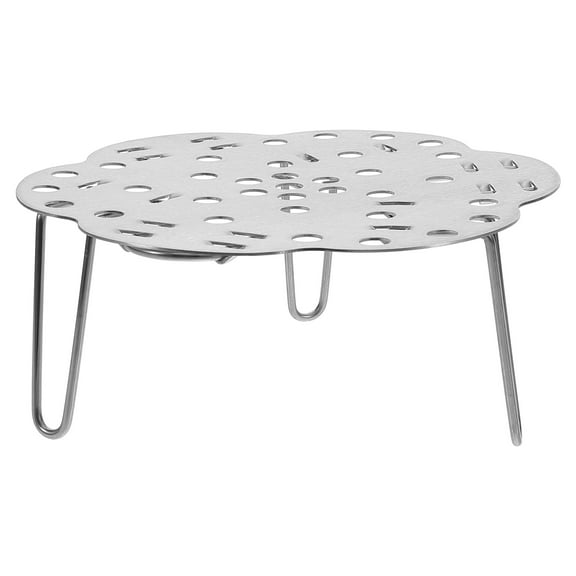 HOOWIFFY Foldable Steel Steamer Rack Tray for Even Cooking and Baking, Kitchen Accessory for Pots and Pans