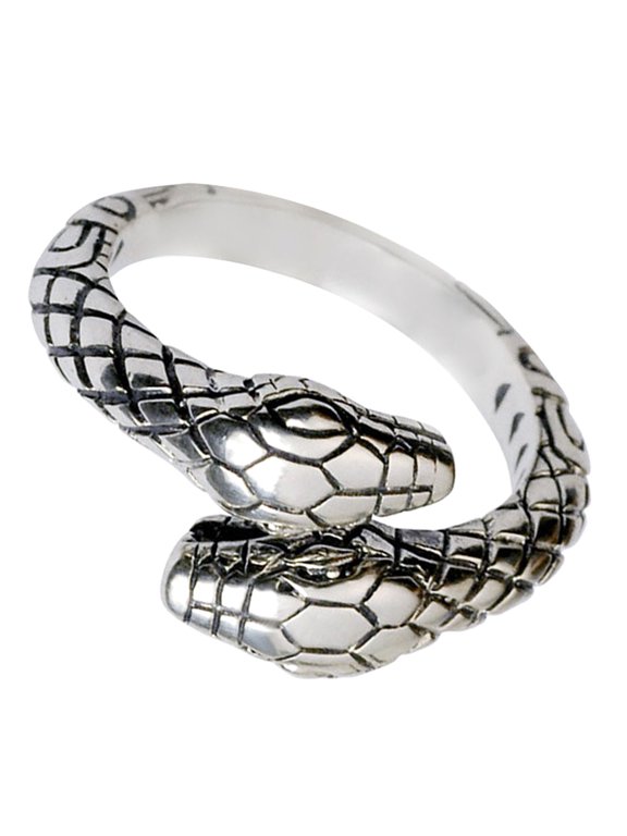 Vintage Adjustable Snake Ring for Women and Men Stylish Plated