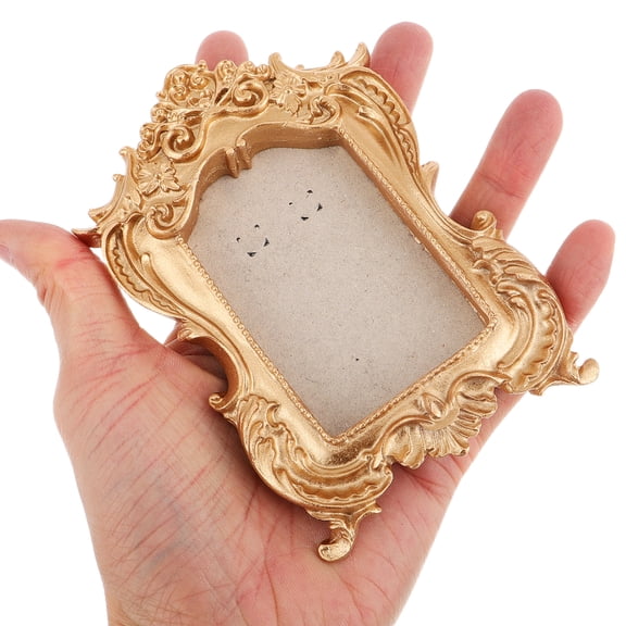 HOOWIFFY Vintage Resin Frames Antique Picture Holder for Home Decoration and Photography 3.5x5 inches