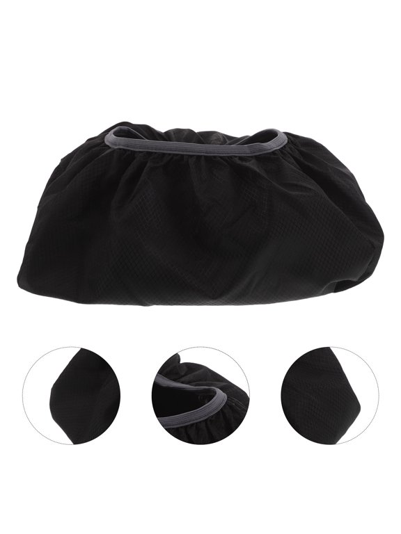 Black Waterproof Backpack Cover Elastic Bottom Dustproof Shield