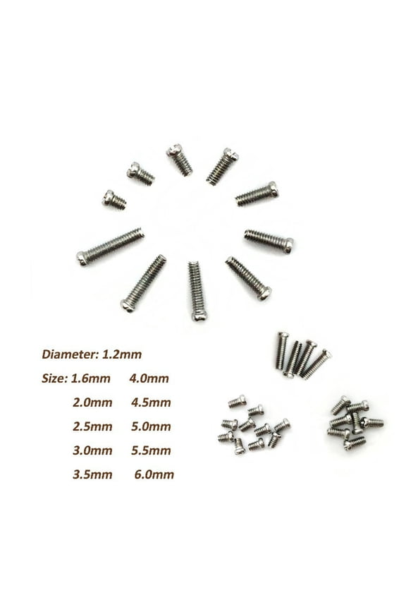 Watch Repair Tool Kit with Assorted Screws, 10 Sizes for Watch Band Adjustment and Maintenance