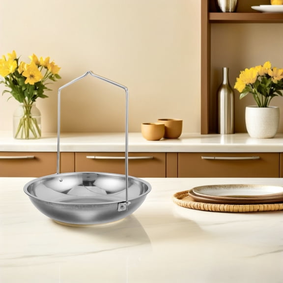 HOOWIFFY Hanging Kitchen Scale with Pan and Chain for Precise Weight Measurement and Easy Use