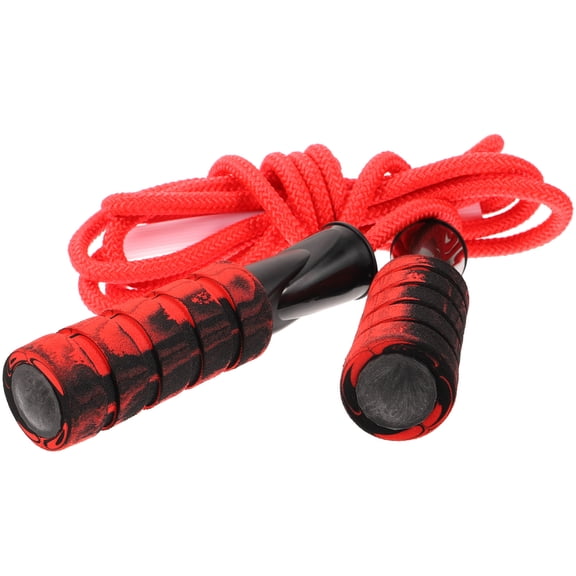 HOOWIFFY Outdoor Weighted Jump Rope with Smooth Handles for Fitness and Endurance