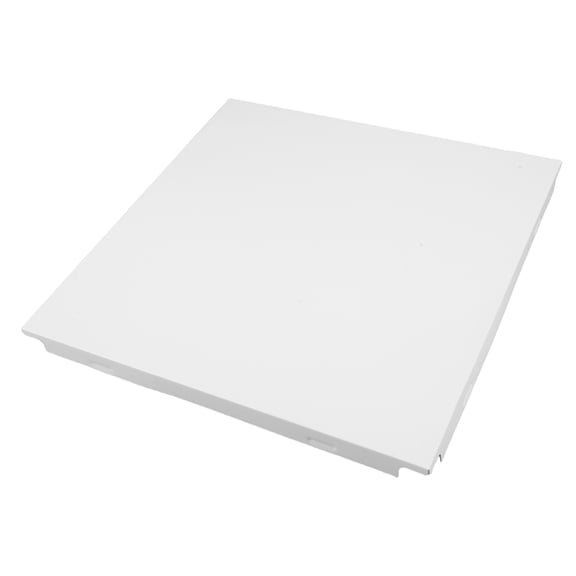 HOOWIFFY White Aluminum Ceiling Tiles for Bathroom and Balcony Durable Matte Finish Ceiling Sheets