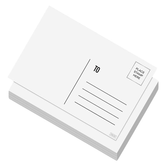 HOOWIFFY White Cardstock Postcards for Mailing and Crafting Printable Blank Cards for Travel Birthday Thank You