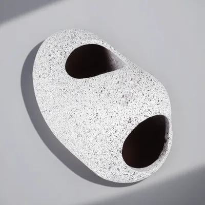 HOOWIFFY Fish Tank Ceramic Hiding Cave White Aquarium Decor Nitrifying Breeding Rest Spot