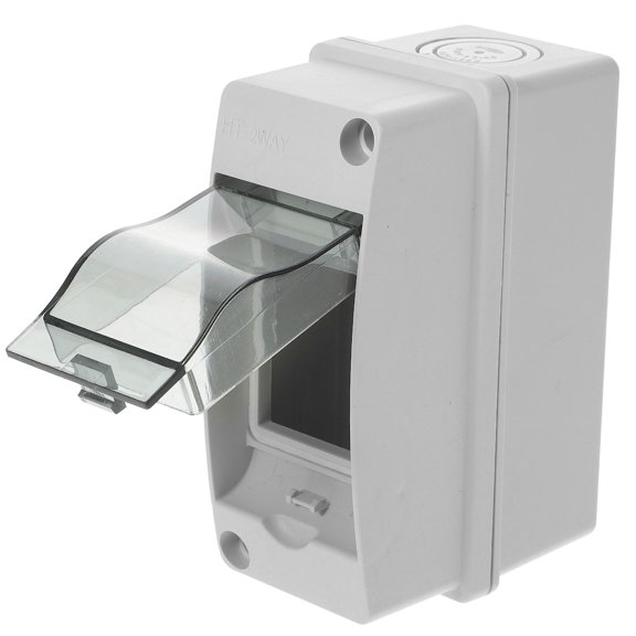 HOOWIFFY White Electrical Junction Box for Power Distribution Featuring Durable Protective Construction