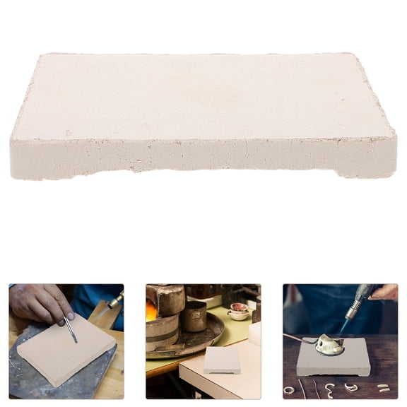 HOOWIFFY White Fireproof Soldering Block with Quartz Honeycomb Structure for Jewelry Making and Metal Welding