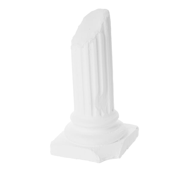 HOOWIFFY White Gypsum Roman Column Statue for Versatile Space and Event Decoration