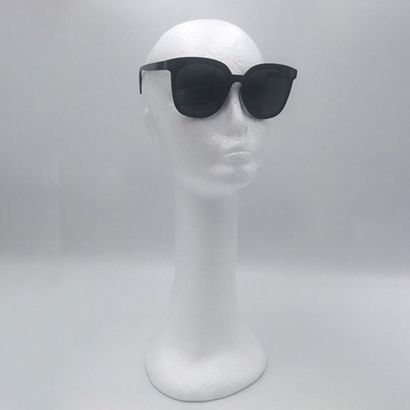 HOOWIFFY White Mannequin Head Hat Stand with Stable Base for Display and Storage, Decorative Design for Home or Store