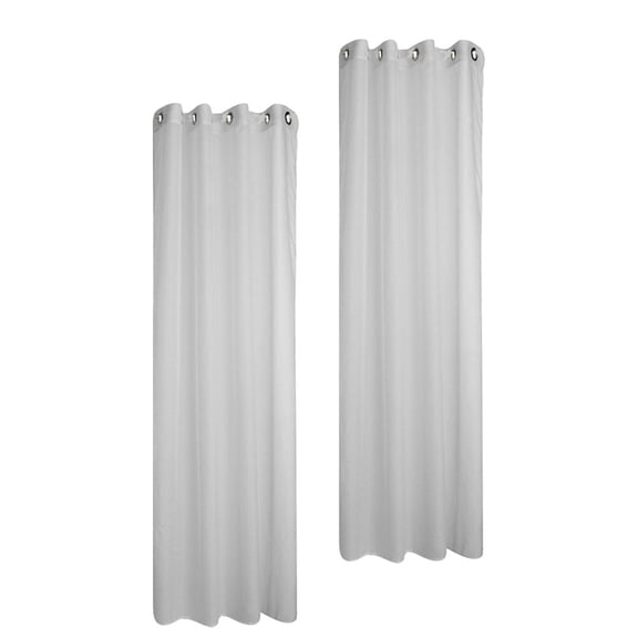 HOOWIFFY White Sheer Window Curtains Premium Snow Yarn Fabric Lightweight Drapes