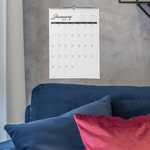 HOOWIFFY White Wall Calendar for Home and Office Planning with Smooth Polished and Easy-to-Use Design